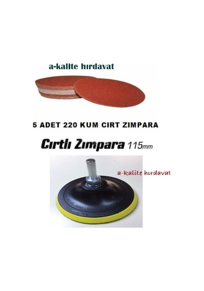 7 Parça 115 Cırt Zımpara Seti