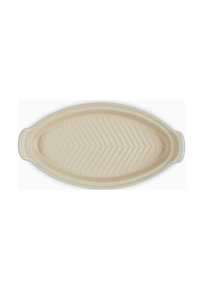 Le Creuset Kapaklı Seramik Balık Pişirme Kabı, 34 Cm Seramik Tava Lacivert