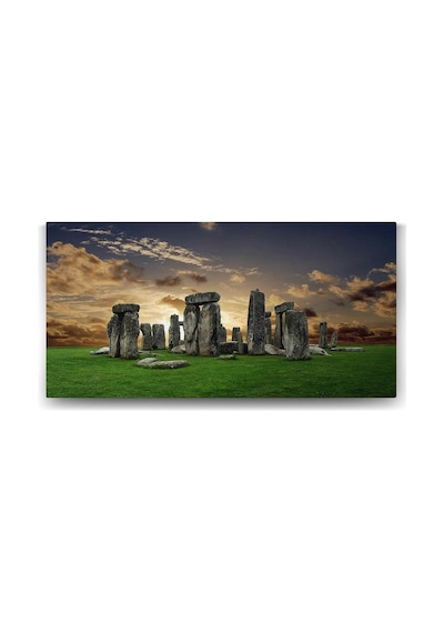 Stonehenge Taşları Tablosu - 160x80cm 7/8 Yaş