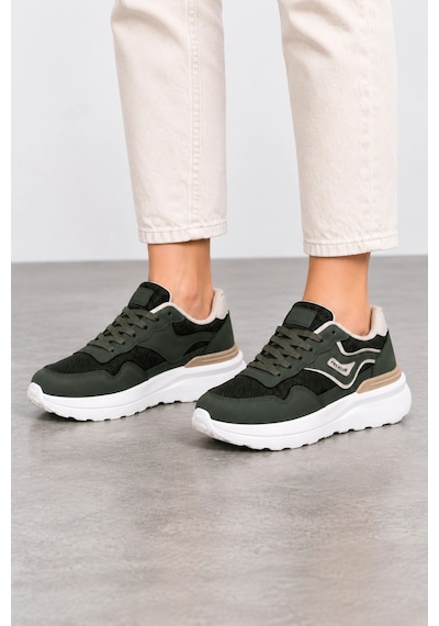 Ht Hotin Glyph Kadın Günlük Sneaker Spor Ayakkabı - Yeşil