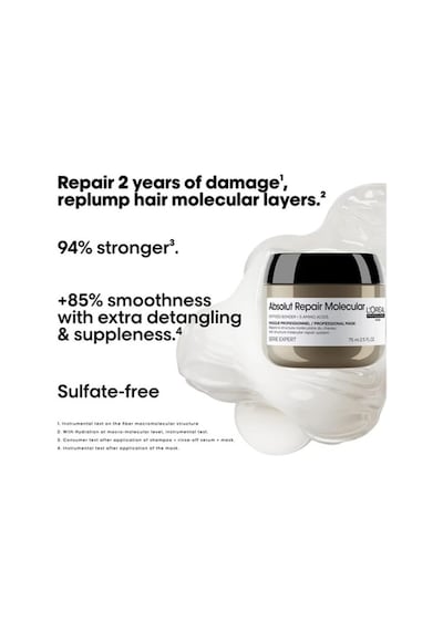 Loreal Professionnel Absolut Repair Molecular Rinse-off Saç Bakım Maske 75 Ml