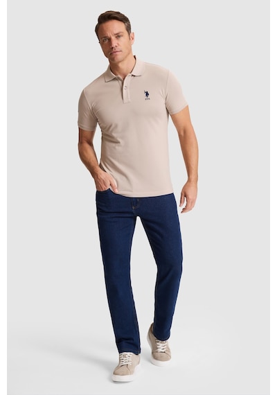U.s. Polo Assn. Erkek Taş Tişört Basic 50326920-vr049 Taş Rengi