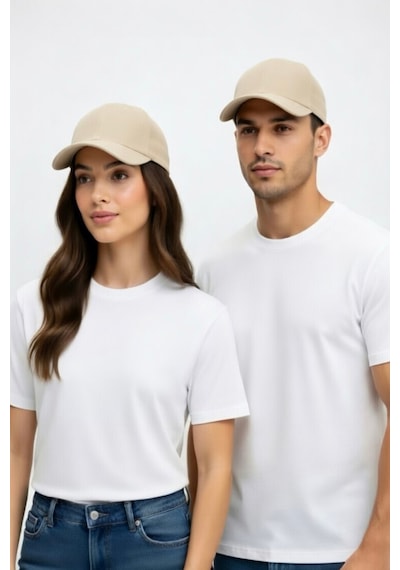 Mollycrush Unisex Bej Beyzbol Şapkası Spor & Günlük Kullanım, Ayarlanabilir Kep Bej
