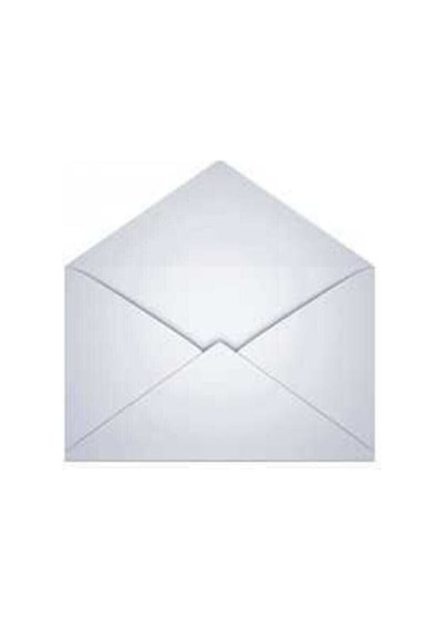 Asil Doğan Mektup Zarfı - Para Zarfı - Takı Zarfı 11,4X16,2Cm-100 Adet Beyaz (Silikonlu) 70Gr Kağıt