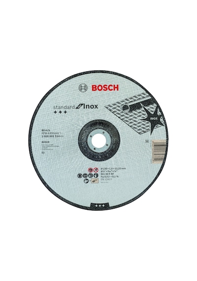 Bosch Standard Seri Düz Inox Taş Kesme Diski - 2608601514