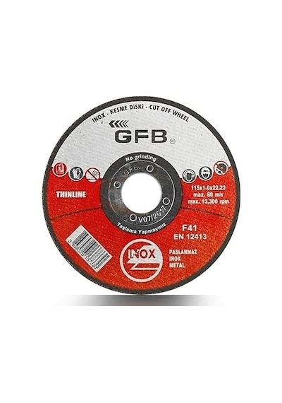 Gfb Metal Taşlama Diski 180 8,0 22,23 Mm F27-en12413