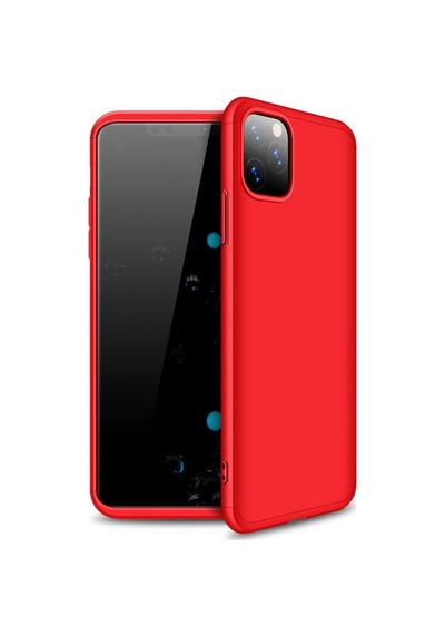 Apple Uyumlu  iPhone 11 Pro Max Kılıf 3 Parçalı 360 Tam Koruma Gkk Kapak