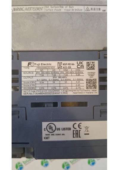Fuji Frenic-ace Frn0006e2s-4ga 1.5/2.2kw Sürücü 1.5/2.2 Kw 7/8,5 A Mono Phase Drıver Fuji Frenic-ace Frn0006e2s-4ga 1.5/2.2kw Sürücü 1.5/2.2 Kw 7/8,5 A Mono Phase Drıver