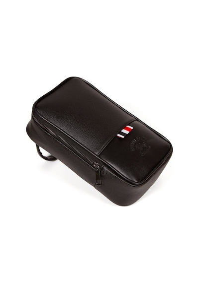 Newish Polo Erkek Deri Portföy Clutch Traş Kozmetik Bakım Ve Günlük El Çantası New168 Siyah