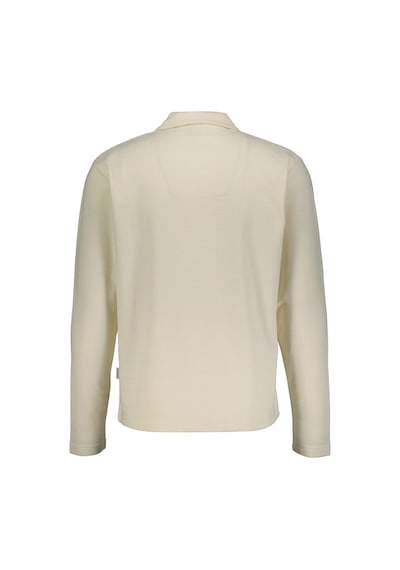 Jack & Jones Jack&jones Jorsummer Ottoman Polo Ls Ss255 Polo Yaka Sweatshırt Ekru