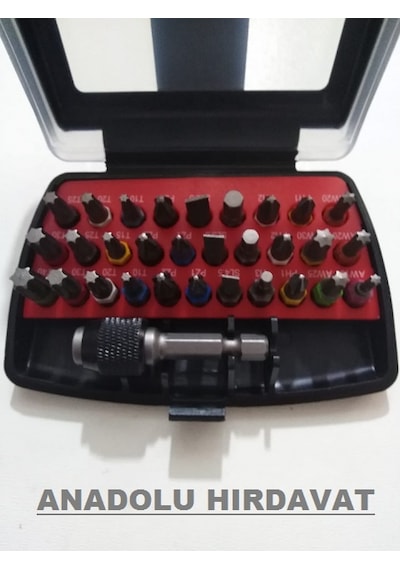 Würth 31 Parça Bits Uç Seti Yıldız Uç Vidalama Uç Seti Germany