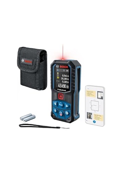 Glm 50-27 C Lazerli Uzaklık Ölçer 50m Ölçme Alanı, 4 Sn. Ölçme Süresi, 2 X Aa Pil, Ip 65 Toza Karşı Koruma S