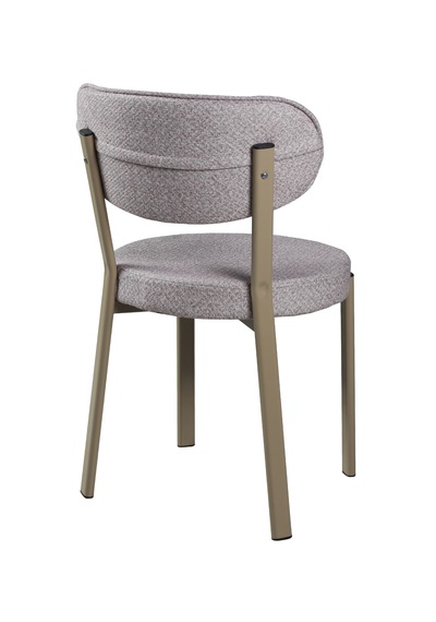 Sakura Masa Takımı - Traverten Masa - 4 Sandalye Kapuçino - Metal Kapuçino Ayak - Masa Takımı - Yemek Odası Takımı