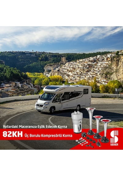 Seger 12v. Üç Krom Boru Melodili Korna,no:82kh12.000.03b