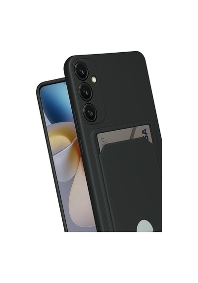 Uryport Samsung Galaxy Uyumlu S24 Fe Kılıf Kelvin Kartvizitli Silikon - Siyah
