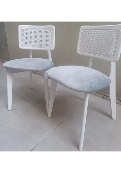 Sandalye Zia Model 90406 Kayın Gövde Modern Tarz Doğal Hasırlı El Yapımı