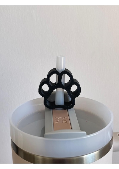 Pati Koruyucu Model Pipet Süsü Termos Uyumlu Quencher Siyah