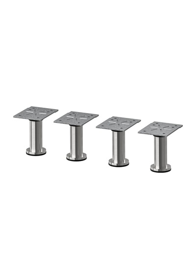 Ikea Capıta 4'lü Mobilya Ayağı 8 Cm Krom