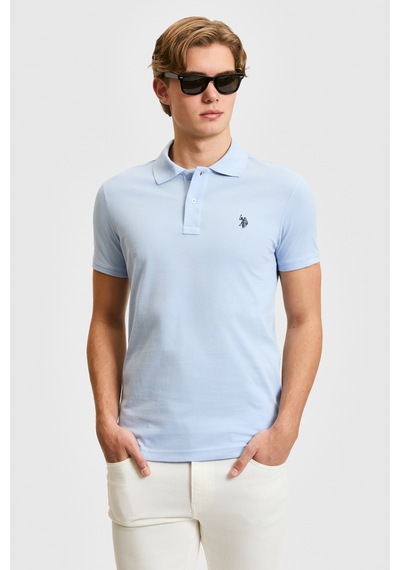 U.S. Polo Assn. U.s. Polo Assn. Erkek Açık Mavi Tişört Basic 50322347-vr003 Acık Mavı