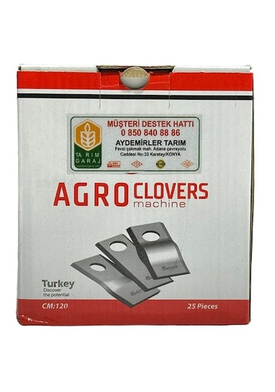 Tamburlu Çayır Biçme Makine Bıçağı 25 Adet