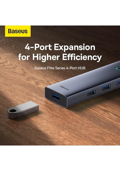 4-port Hub Space Grey Usba To Usb3.0 4