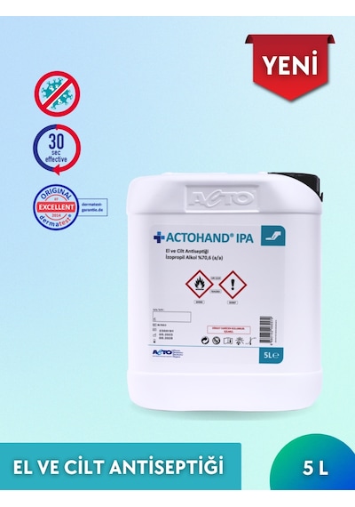 Acto Actohand Ipa El Ve Cilt Antiseptiği 5 L