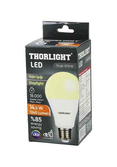 10 Adet Thorlıght A-70 12b 14.5w E27 Günışık Led Ampul 5047 Belirtilmemiş