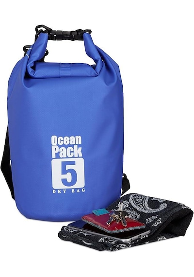 Skatinger Lethe Boards Ocean Pack Mavi 5 L Su Geçirmez Yüzen Çanta