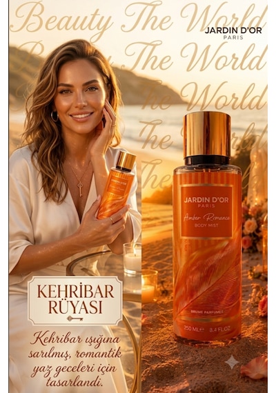 Jardin D'or Paris Amber Romance Body Mist 250ml - Kehribar Rüyası Serisi