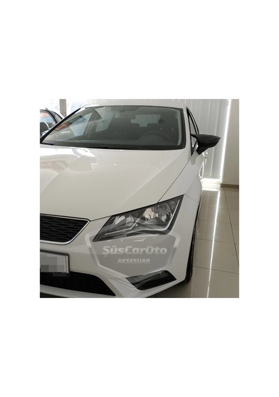 ŞüsCarOto Seat Leon MK3 MK3.5 2012-2020 Batman Yarasa Ayna Kapağı Piano Black ABS Plastik (00)