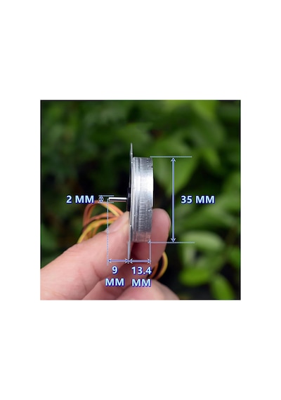 35 Mm Yuvarlak Kademeli Motor Hassas 2 Fazlı 4 Kablolu Kademeli Motor Adım Açısı 3,75 Sp-35rc-810s 1 Adet Boyut: Model A Step Motor