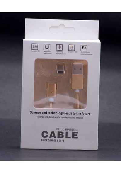 Zore Type-C Mıknatıslı Usb Kablo-Siyah