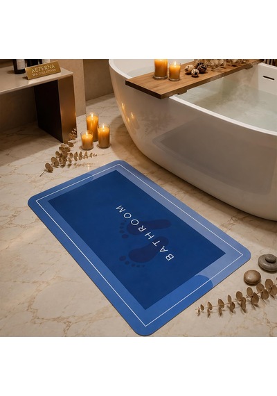 Sihirli Banyo Paspası, Su Emici, Kaymaz Tabanlı, Farklı Model Seçenekleri Dikdörtgen-5 Diğer