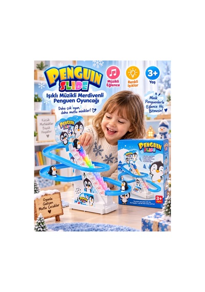 Dön Dolaş Penguen Merdiven Small Işıklı Müzikli - 922840751