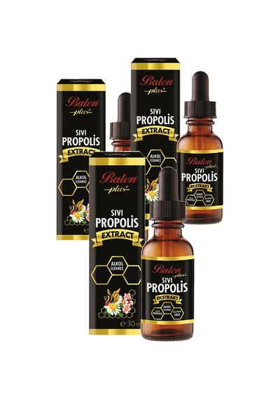 3 Adet Balen Sıvı Propolis Su Bazlı Propolis Damlası 30 ML
