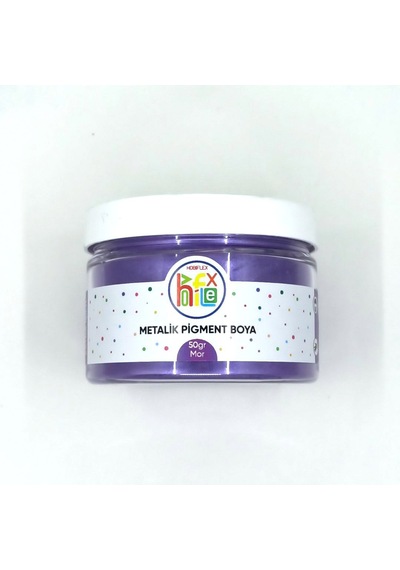 Epoksi Reçine Metalik Sedefli Pigment Toz Boya Mor Renk 50 Gr