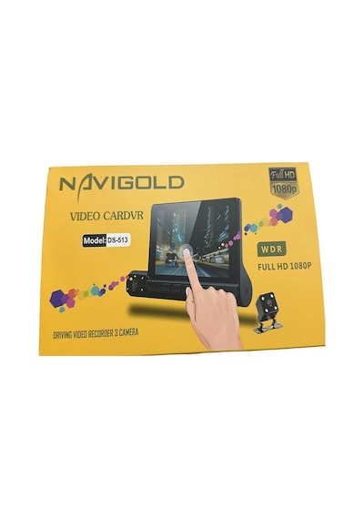 Ds-513 Full Hd 1080p Dokunmatik Araç Içi Dvr Kamera 3 Kameralı