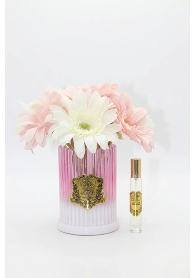 Renkli Vazo Gold Gerbera 8 Li Çiçek 57943024
