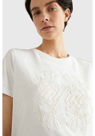 Tommy Hilfiger Kadın T-shirt Beyaz