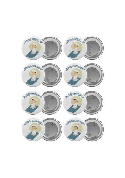 Namaz Kılıyorum Çanta Rozeti Seti 8 Adet En Büyük Boy 5.8Cm Iğnel (541731265)