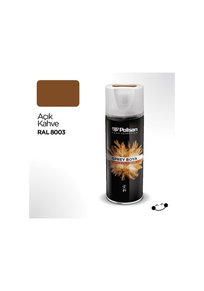 Polisan Akrilik Açık Kahve Sprey Boya 400 ml - RAL 8003