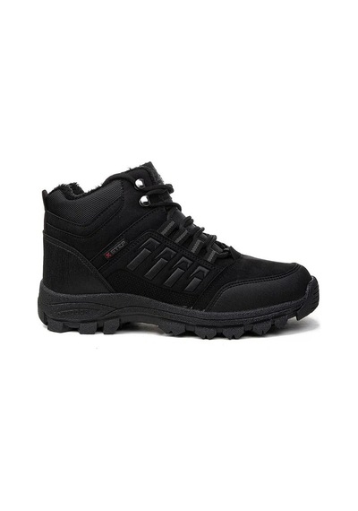 Xstep X6-27 Deri Trekking Kar Kış Outdoor Erkek Bot Siyah