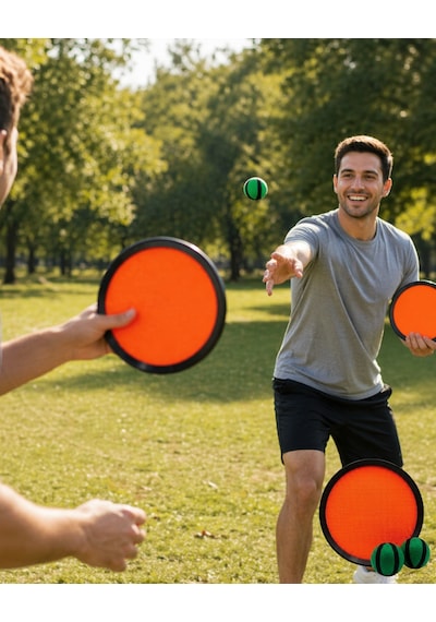 Catch Ball Set Çocuklar İçin Top Yakalama Oyunu Eğlence Seti - Lisinya Çok Renkli