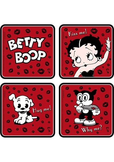 Nostalgic Art Betty Boop Bardak Altlığı Set Çok Renkli