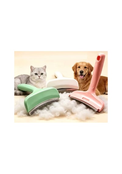 Büro Ev Ofis Evcil Hayvanı Kedi Köpek İçin Paslanmaz Çelik Uçlu Tüy Toplama Tarağı