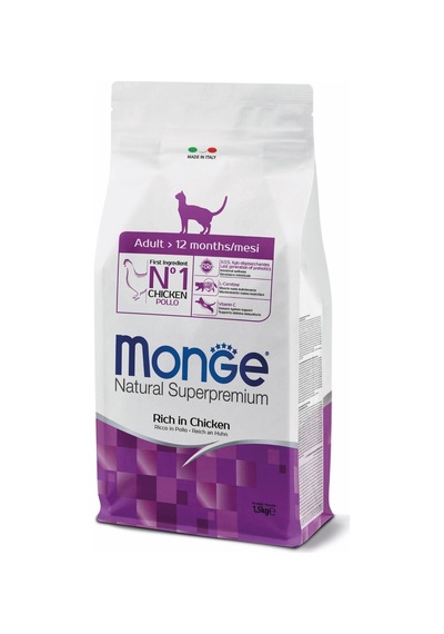 Monge Adult Tavuklu Yetişkin Kedi Maması 1,5 Kg