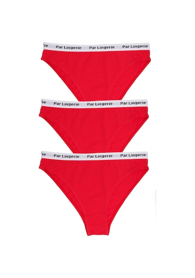 Parlingerie Yılbaşı 3lü Kutulu Slip Külot Seti Kırmızı