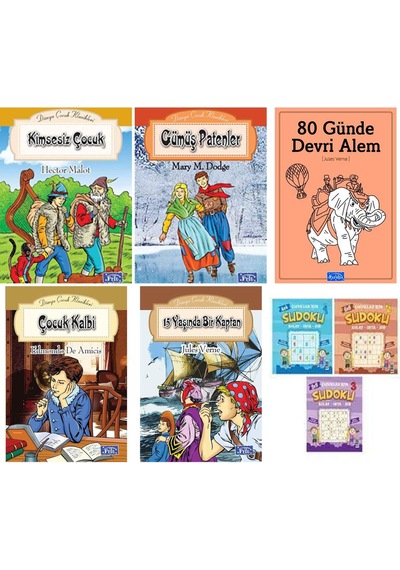 Parıltı Yayınları 5 Kitap Okuma Seti Ve Çocuklar İçin Su Doku Set