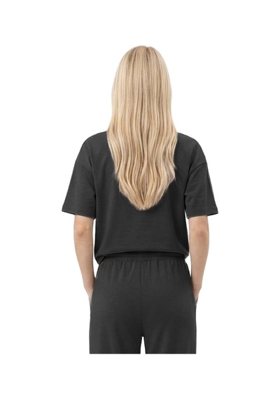 Cottonhıll Premium - Sway Collection Siyah Modal Bisiklet Yaka Tişört