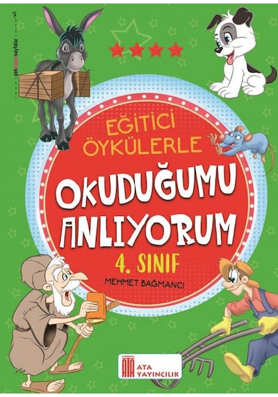 Ata 4.sınıf Okula Yardımcı Okuduğumu Anlıyorum- Neşeli Matematik Öyküleri+ 6 Lı Deneme Sınavı